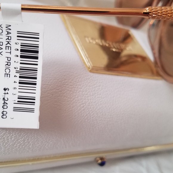 NWT Beige Light Brown Boucheron Cat Eye Gradient 55MM Sunglasses. - Picture 5 of 8